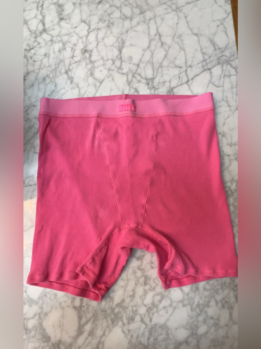 Skims cotton rib boxer sugar pink XL